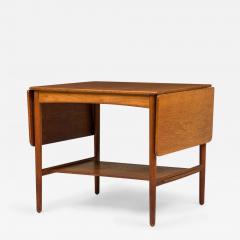 Hans Wegner Hans Wegner for Andreas Tuck Danish Mid Century Wooden Drop Leaf End Side Tabl - 4700653