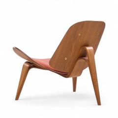 Hans Wegner Hans Wegner for Carl Hansen CH07 Mid Century Walnut Shell Chairs Pair - 4266245