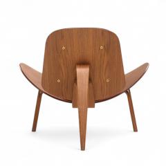 Hans Wegner Hans Wegner for Carl Hansen CH07 Mid Century Walnut Shell Chairs Pair - 4266247