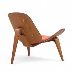 Hans Wegner Hans Wegner for Carl Hansen CH07 Mid Century Walnut Shell Chairs Pair - 4266248