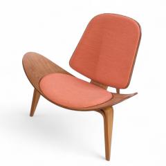 Hans Wegner Hans Wegner for Carl Hansen CH07 Mid Century Walnut Shell Chairs Pair - 4266250