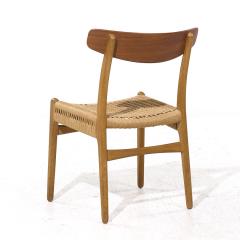 Hans Wegner Hans Wegner for Carl Hansen Son CH23 Danish Teak and Oak Dining Chairs Pair - 4125654