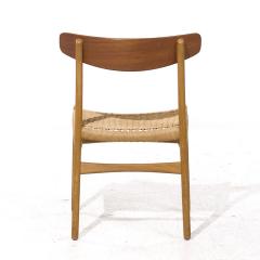 Hans Wegner Hans Wegner for Carl Hansen Son CH23 Danish Teak and Oak Dining Chairs Pair - 4125658