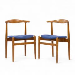 Hans Wegner Hans Wegner for Fritz Hansen Model 708 Danish Teak Dining Chairs Pair - 4422336