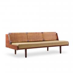 Hans Wegner Hans Wegner for Getama GE6 Mid Century Danish Teak and Cane Daybed Sofa - 4532399