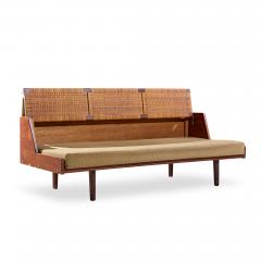 Hans Wegner Hans Wegner for Getama GE6 Mid Century Danish Teak and Cane Daybed Sofa - 4532400