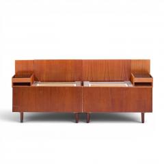 Hans Wegner Hans Wegner for Getama Mid Century Danish Teak King Platform Bed with Nightstand - 4634911