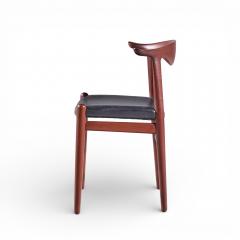 Hans Wegner Hans Wegner for Johannes Hansen Danish Cow Horn Dining Chairs Set of 6 - 4465169