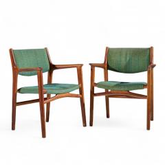 Hans Wegner Hans Wegner for Johannes Hansen JH515 Danish Teak Occasional Chairs Pair - 4414113