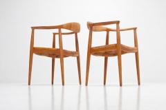 Hans Wegner Hans Wegner for Johannes Hansen The Chair Dining Chairs Set of Six in Oak 1960 - 4591781