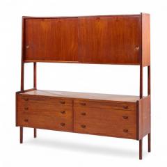 Hans Wegner Hans Wegner for Ry M bler Mid Century Danish Teak Credenza and Hutch - 4320367