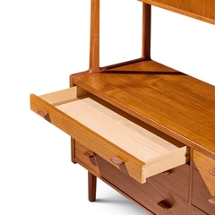 Hans Wegner Hans Wegner for Ry M bler Mid Century Danish Teak Credenza and Hutch - 4733870