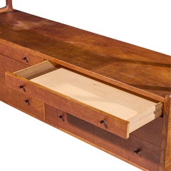 Hans Wegner Hans Wegner for Ry M bler RY 20 Danish Teak Rattan Highboard Credenza Hutch - 4717509