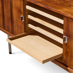 Hans Wegner Hans Wegner for Ry M bler RY 25 President Mid Century Rosewood Credenza Hutch - 4733250