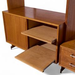 Hans Wegner Hans Wegner for Ry Mobler RY 100 Mid Century Danish Teak 3 Bay Modular Wall Unit - 4226456