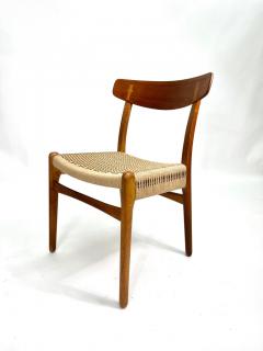 Hans Wegner Hans Wegner teak CH23 chairs in danish cord by Carl Hansen Set of Six - 3151188