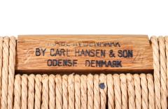 Hans Wegner Iconic Hans J Wegner Wishbone Oak Arm Chair for Carl Hansen S n - 2998155