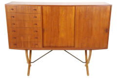 Hans Wegner Impressive Scandinavian Modern Saber Base Cabinet Designed by Hans Wegner - 3417515