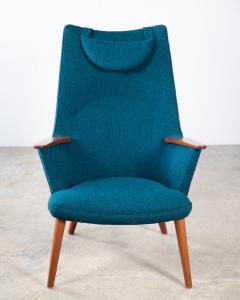 Hans Wegner Mama Bear Lounge Chair for A P Stolen Original Scandinavian Wool - 3006451