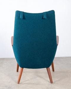 Hans Wegner Mama Bear Lounge Chair for A P Stolen Original Scandinavian Wool - 3006457