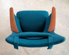 Hans Wegner Mama Bear Lounge Chair for A P Stolen Original Scandinavian Wool - 3006460