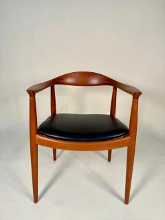 Hans Wegner Mid Century Modern Teak Round Chairs by Hans J Wegner for Johannes Hansen - 4254406