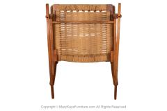 Hans Wegner Mid Century Modern Woven Rocking Chair in the Style of Hans Wegner - 3928569