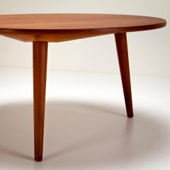 Hans Wegner Model AT8 Round Teak Coffee Table Hans Wegner for Andreas Tuck Denmark 1950s - 2428096
