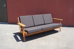 Hans Wegner Oak Three seat Sofa Model GE 290 by Hans Wegner for Getama - 4193456