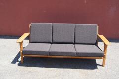 Hans Wegner Oak Three seat Sofa Model GE 290 by Hans Wegner for Getama - 4193458