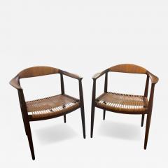 Hans Wegner Pair Hans Wegner JH501 The Chair Round Chair  - 4351671