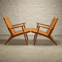 Hans Wegner Pair of CH25 Chairs by Hans Wegner Denmark 1960s - 4045998