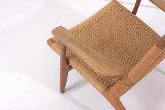 Hans Wegner Pair of Early Hans J Wegner Easy Chairs CH 25  - 1830985