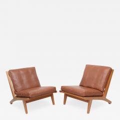 Hans Wegner Pair of Hans Wegner GE 375 Lounge Chairs - 179617