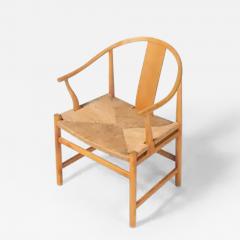 Hans Wegner Pair of Wegner PP66 Chinese Chairs for PP Mobler in Oak and Papercord - 3292293