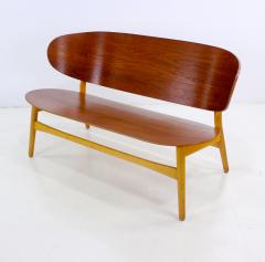 Hans Wegner Rare Danish Modern Shell Settee Designed by Hans Wegner - 308905