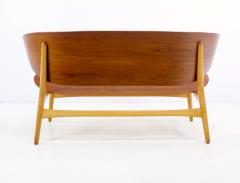 Hans Wegner Rare Danish Modern Shell Settee Designed by Hans Wegner - 308908