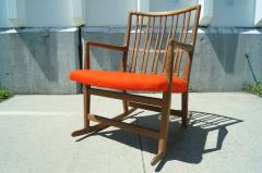 Hans Wegner Rare Early ML 33 Oak Rocking Chair with Carvings by Hans Wegner - 101379