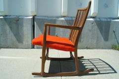 Hans Wegner Rare Early ML 33 Oak Rocking Chair with Carvings by Hans Wegner - 101381