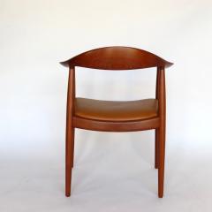 Hans Wegner Round Chair by Hans J Wegner Model JH 503 with Honey leather seats - 3155308