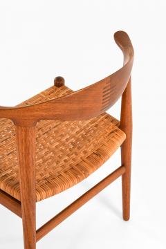 Hans Wegner Scandinavian Modern JH 505 Cowhorn Chair in Teak and Cane by Hans Wegner 1952 - 4821575