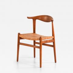 Hans Wegner Scandinavian Modern JH 505 Cowhorn Chair in Teak and Cane by Hans Wegner 1952 - 4825860