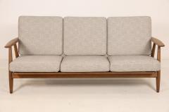 Hans Wegner Scandinavian Moderrn Three Place Cigar Sofa by Hans Wegner - 3417469