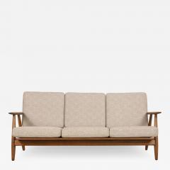 Hans Wegner Scandinavian Moderrn Three Place Cigar Sofa by Hans Wegner - 3418942