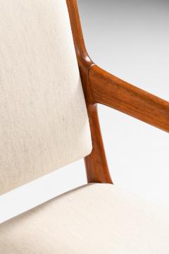 Hans Wegner Set of 12 Armchairs in Wool and Teak by Hans Wegner 1950s - 4530195