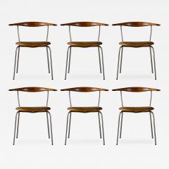 Hans Wegner Set of 6 Hans Wegner Dining Chairs - 191659