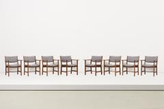 Hans Wegner Set of 8 Hans Wegner Dining Chairs Denmark 1950s - 2328290