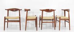 Hans Wegner Set of Four Hans Wegner Cow Horn Chairs in Teak and Rosewood - 1124848