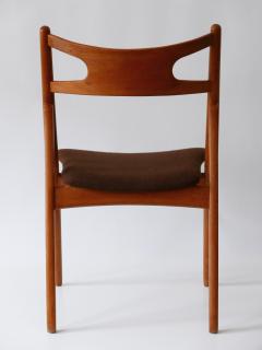 Hans Wegner Set of Four Teak CH 29 Sawbuck Chairs by Hans J Wegner for Carl Hansen S n - 2408297