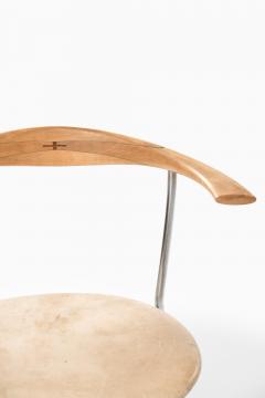 Hans Wegner Set of Six Armchairs Model JH 701 in Birch and Steel by Hans J Wegner 1960s - 4443371